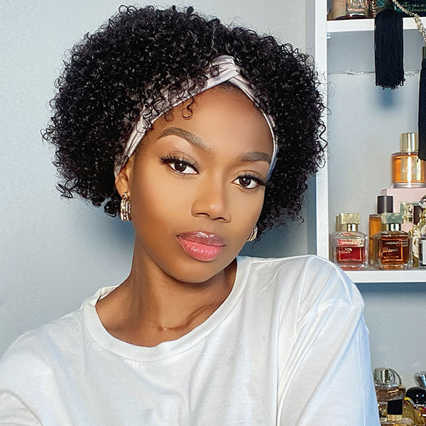 Outlet | Throw On & Go | Short Jerry Curl Headband Wig-01