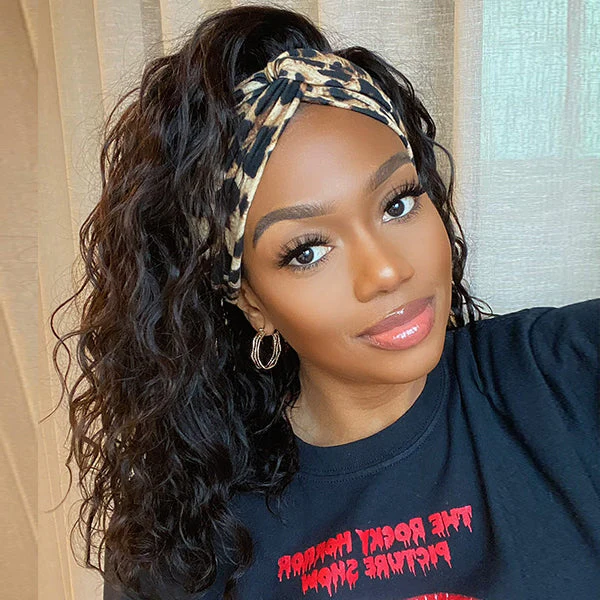 Flash Sale | 3s Install and Go Loose Deep Wave No Lace Glueless Headband Wig (Get Free Trendy Headbands)