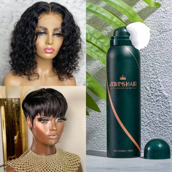 Whitney-Wig Combo With 2 wigs and Hair Mousse(SA Only)