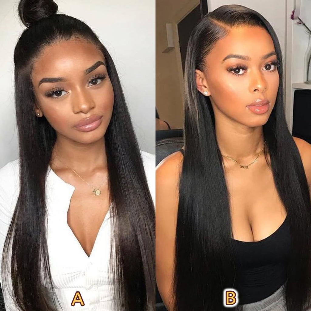Flash Sale | Silk Straight 13x4 Frontal Lace Wig Side Part