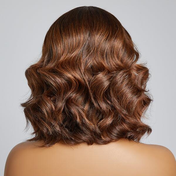 Elegant Brown Ombre Loose Wave Glueless HD Lace Wig | PrePlucked+KnotsBleached