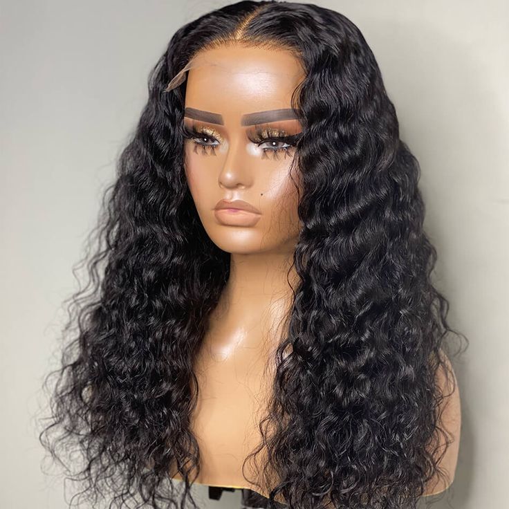 ReadytoGo Deep Wave Glueless 4x4 Closure Lace Wig Middle Part