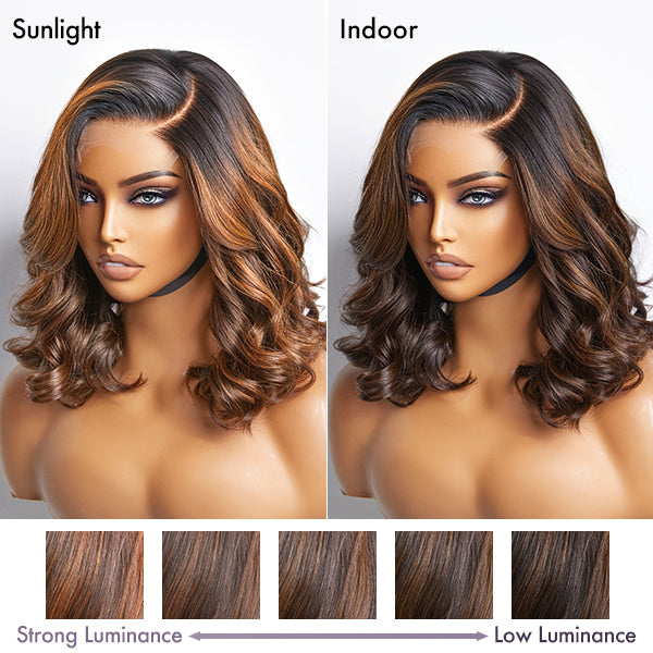 ReadytoGo Ombre Brown Loose Wave Minimalist HD Lace Glueless Wig