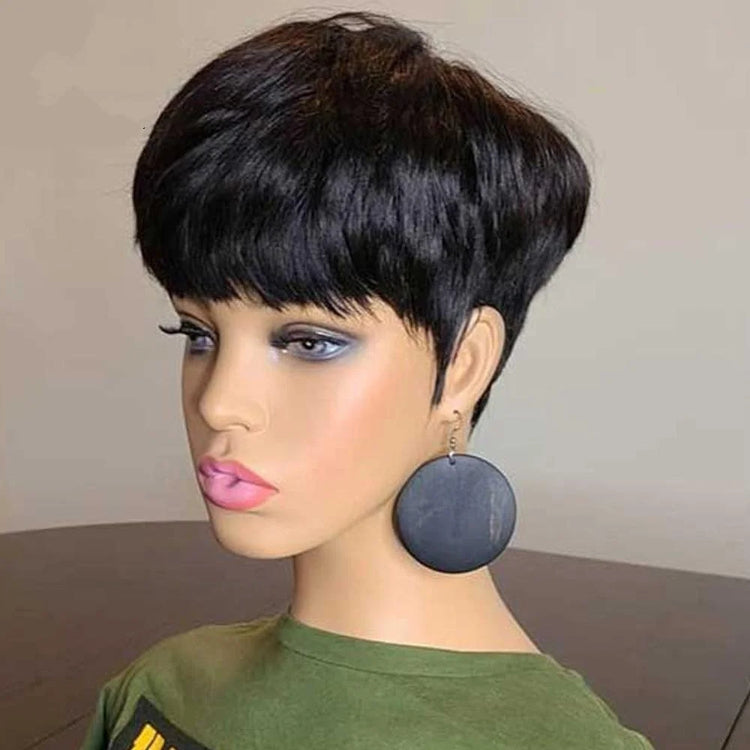Flash Sale | ReadytoGo Hot Pixie Cut Glueless Brazilian Human Hair Wig