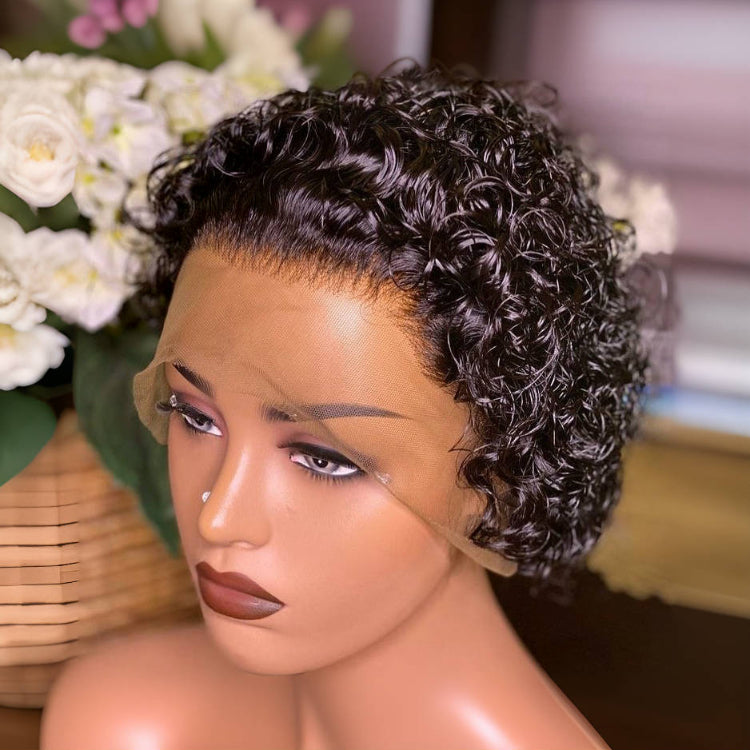 Popular Bouncy Curly Glueless 13x1 Lace Wig
