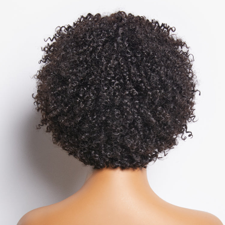 ReadytoGo Natural Black Afro Curls Glueless No Lace Wig