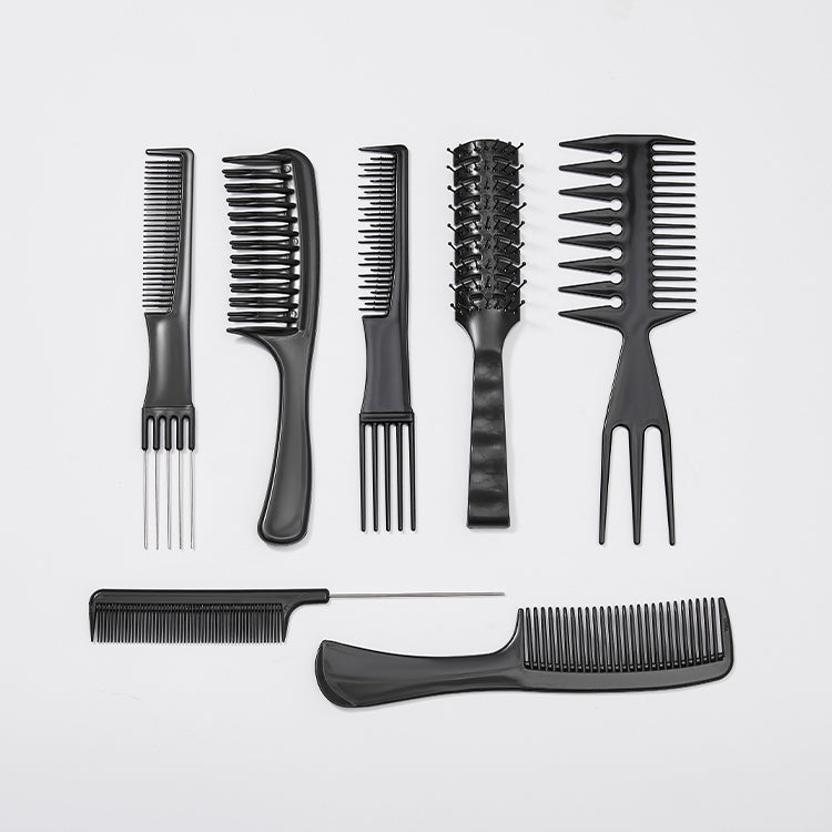 7pcs 1 Set Antistatic Heat Resistant Hair Comb Set For All Hair Types & Styles