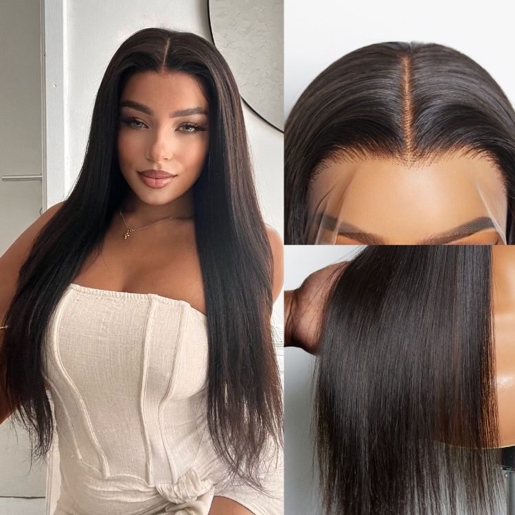 Flash Sale | Silk Straight 13x4 Frontal Lace Wig Middle Part