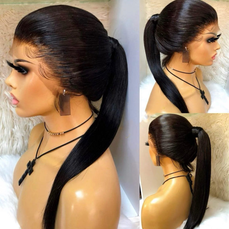 Worth | Full Lace Natural Black Silk Straight Free Parting Wig
