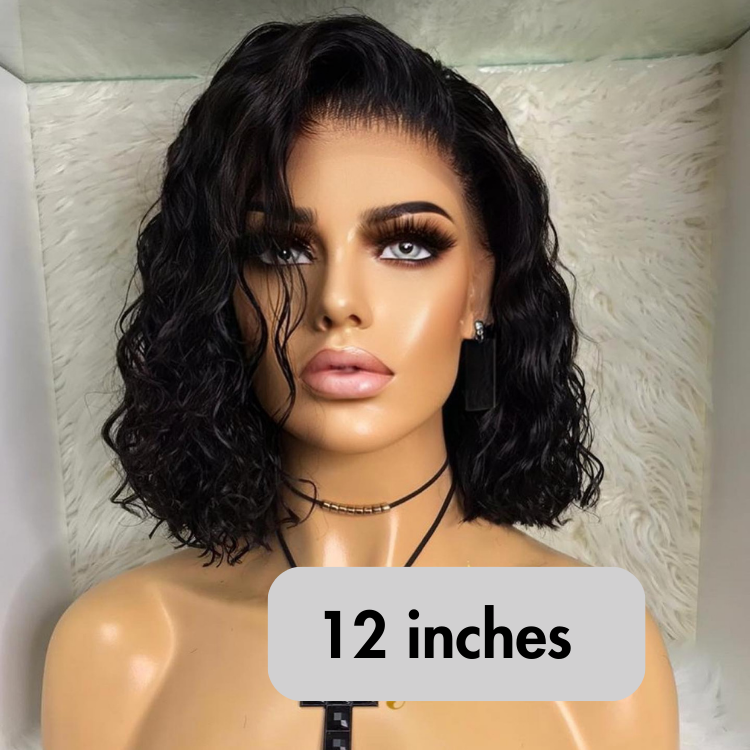 Worth |Full Lace Classy Natural Black Water Wave Free Parting Half Up Half Down Wig