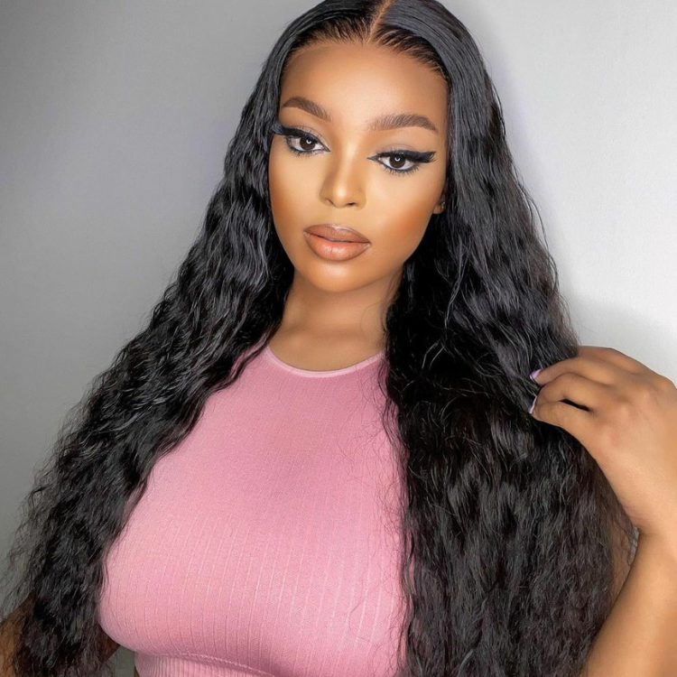 Worth | Natural Black Curly Wigs