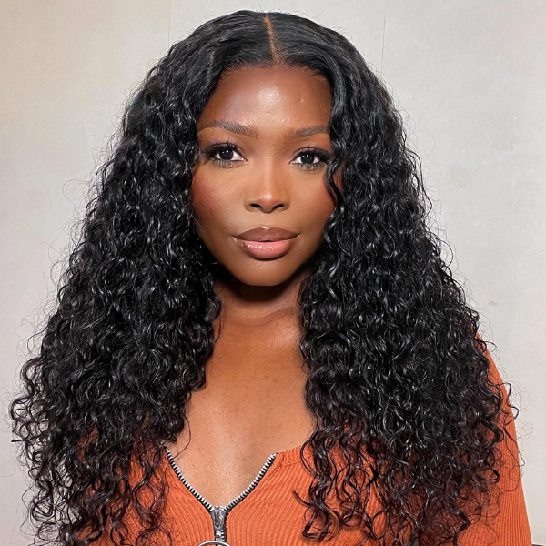 Worth | Natural Black Deep Wave Full Frontal 13x4 Lace Wigs