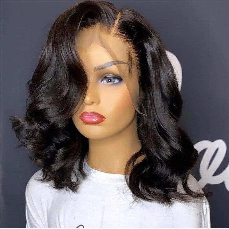 ReadytoGo Natural Loose Wave Glueless Frontal T Part Lace Wig Side Part | PrePlucked+KnotsBleached