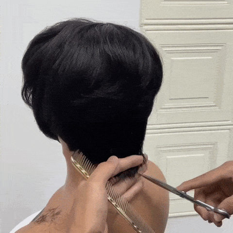 Hot Boss Lady Pixie Cut Glueless Human Hair Wig